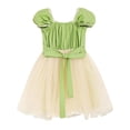 thumbnail image 2 of HWJAD Princess Dress for Toddler Girls Puff Short Sleeve Birthday Party Dresses for 2-7Y Kids Girl, 2 of 8