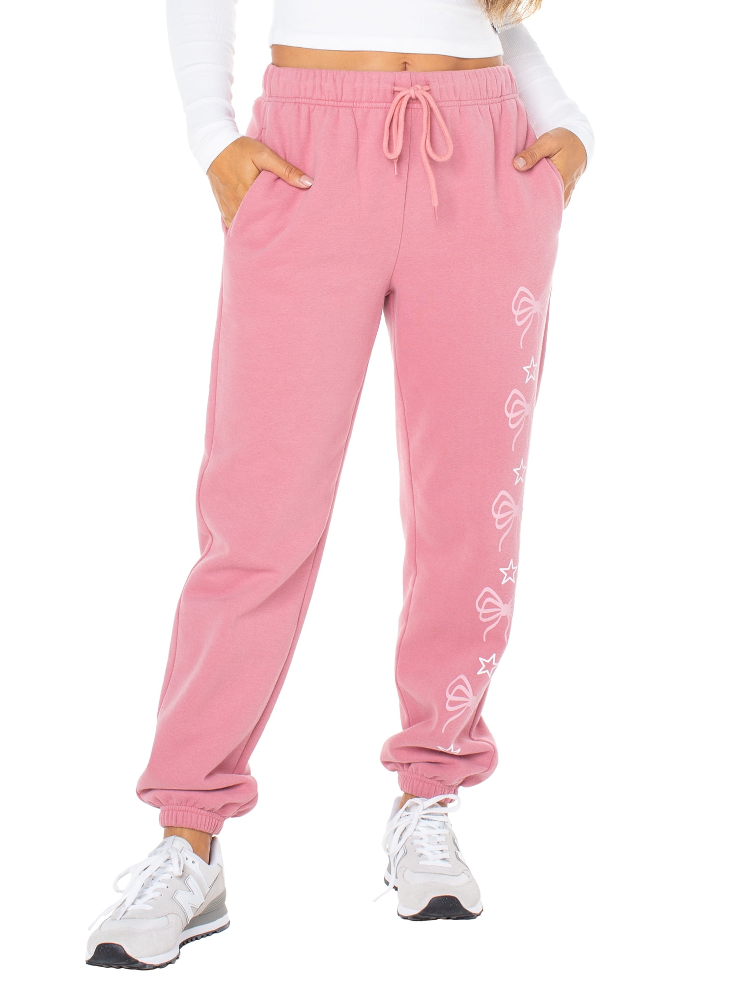 Celebrity Pink Women's and Women's Plus Fleece Jogger Sweatpants, Sizes XS-4X