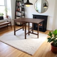 thumbnail image 4 of FurniFact Antique Walnut Foldable Dining Table – Small Round Drop Leaf Table, 4 of 5