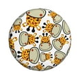 thumbnail image 2 of Easygdp Giraffes Head Wheel Sun Guard, Spare Tire Cover,Universal Trailer Suv Truck Camper Travel,Easy To Install And Remove -15 Inch, 2 of 9