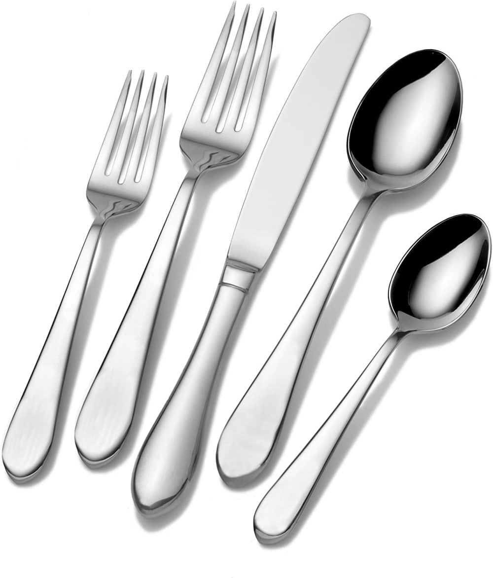 Cont. Boston Antique 18/10 45Piece Flatware Set, Set contains 8