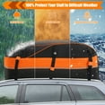 thumbnail image 6 of Adnoom 15 Cu Ft Car Roof Bag 100% Waterproof Rooftop Cargo Carrier, Car Luggage Storage Bag, Soft Sided Car Top Carrier Bag(40"x35"x18"), 6 of 10