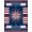 Red White Blue, Pattern 11, variant on ODIKA Front Border Patriotic Striped Stars Festive Generic Door Independence for Playroom, Bedroom, Reading Nook, Pet Friendly & Kids Safe Play