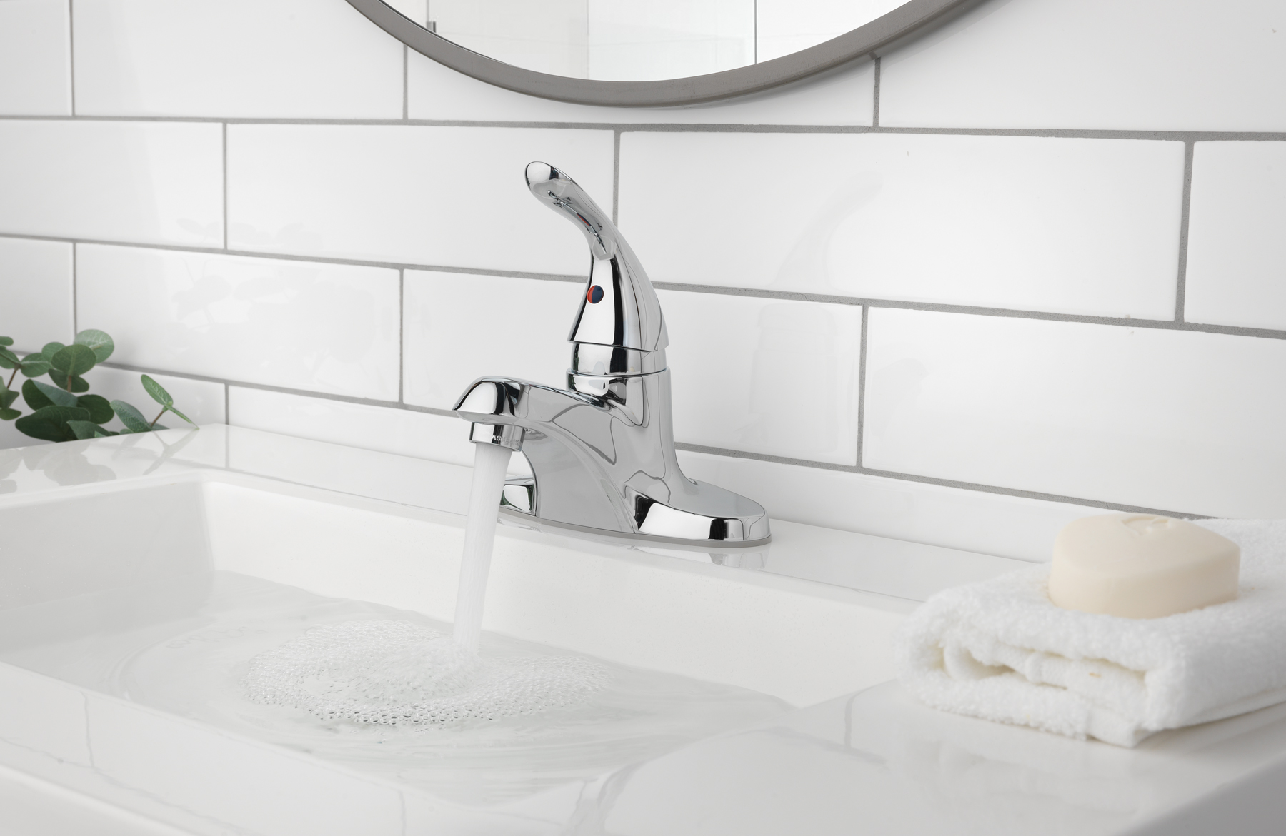Mainstays 4 Inch Centerset Single Handle Bathroom Faucet photo 8