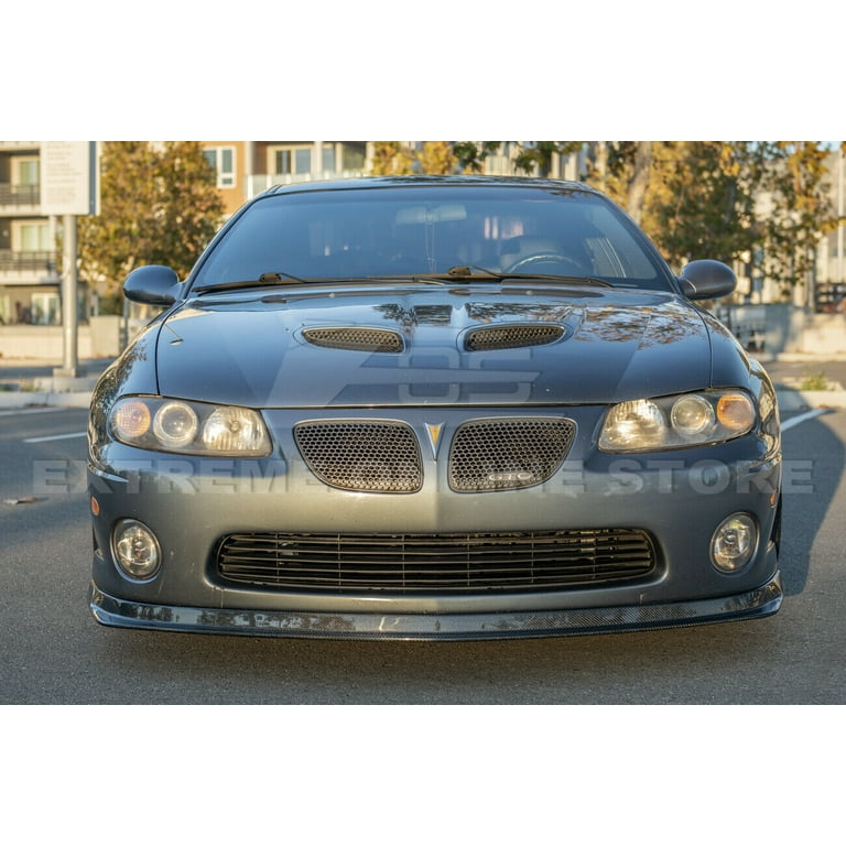 Replacement for 2004-2006 Pontiac GTO Models | EOS Performance Style Carbon  Fiber Front Bumper Lower Lip Splitter & Side Skirts Rocker Panel Extension 