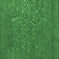 thumbnail image 1 of Ahgly Company Indoor Square Oriental Emerald Green Industrial Area Rugs, 4' Square, 1 of 4