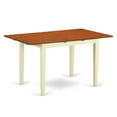 thumbnail image 3 of NOWE5-BMK-W 5 Pc Kitchen table set with a Dining Table and 4 Chairs in Buttermilk and Cherry, 3 of 7