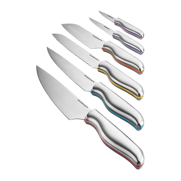 Set de Cuchillos Cuisinart Color Band de Acero 12 Piezas