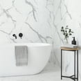 thumbnail image 4 of Faux Marble Panels - 2X4 - Matte - Off-White, Grey, Tan Veins - Covers 31 sqft, 4 of 8
