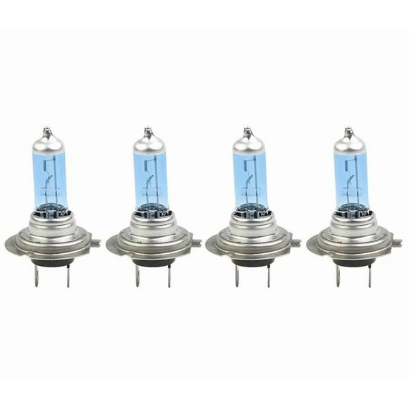 4Pcs automotive H7 100W LED headlights, 4500K xenon ultra-white daytime running light bulbs, 12V fog lights