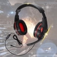 thumbnail image 4 of Auriculares para Juegos Bling Bling 3,5 mm con Micrófono y Cable para PS4 Negro y Rojo, 4 of 7