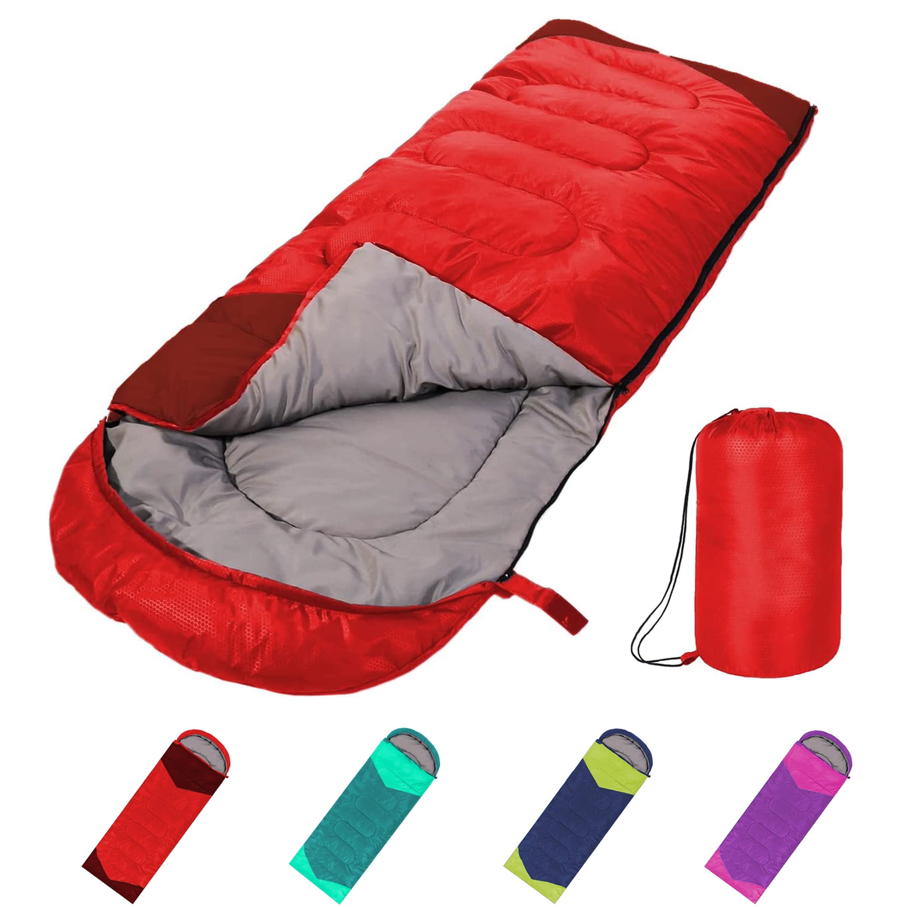 Sleeping Bag 3 Seasons (Summer, Spring, Fall) Warm & Cool Weather