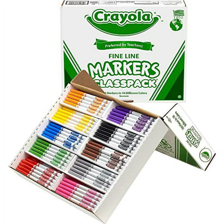 Crayola Fine Line Markers For Kids, Back to School Supplies For