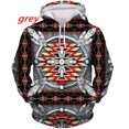 thumbnail image 1 of Motif Indien Sweat à Capuche Imprimé 3D Harajuku Mode Unisexe Automne Décontracté Pull, 1 of 5