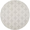 thumbnail image 1 of Safavieh Dhurries Tapis Contemporain Gris - Rond 7 Pieds, 1 of 5