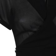 Rick Owens Translucent Silk Top With High Collar (Women's)