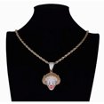 thumbnail image 3 of Iced Bling Crazy Clown Pendant & 24" Box, Rope, Cuban Chain Hip Hop Necklace, 3 of 3