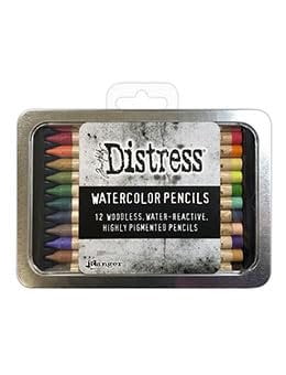 Trebbies Watercolor Pencils Bundle - Ranger Ink Tim Holtz Distress Watercolor Pencils Set 4, 5 and 6 Detail Sticks