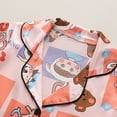thumbnail image 6 of Cethrio Kids Girls Pajamas Sets, Comfy Button Down Short Sleeve 2 Piece Kids Sleepwear Orange Size 3-4 T, 6 of 9