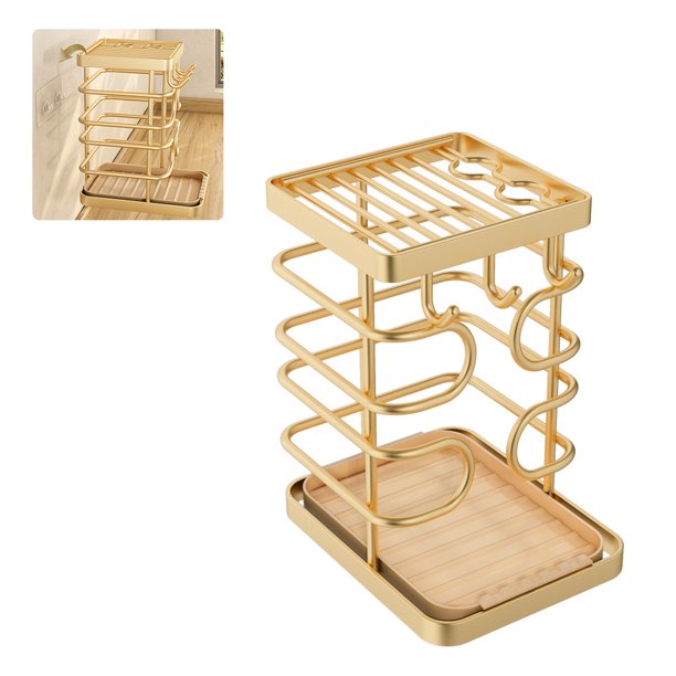 Ndcxsfigh Bloque Cuchillos Soporte para Cuchillos Ahorro Espacio Estante Universal para Cuchillos para Encimera