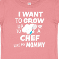 thumbnail image 4 of Inktastic I Want To Grow up To Be a Chef Like My Mommy Boys or Girls Baby T-Shirt, 4 of 5