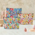 thumbnail image 4 of Bolsas cosméticas Chenyoumaoyi, 3 unidades, 25 x 18 cm, acuarela con flores, 4 of 7