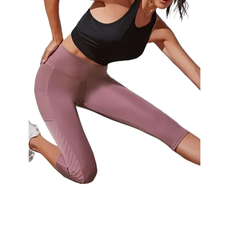 Frontwalk Women Yoga Capri Pants Summer Skinny Yoga Pants Workout