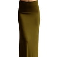 thumbnail image 5 of Peach Couture Womens Summer Printed Variety Fold Over Long Jersey Maxi Skirt, 5 of 9