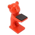 thumbnail image 2 of Bear Watch Stand, Handcrafted Resin Material Three Dimensional Resin Watch Display Stand Modern Style  For Home White,Pink,Blue,Wine Red,Orange, 2 of 8