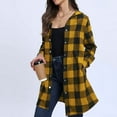 thumbnail image 3 of UPPADA Womens Plaid Shacket Button Down Long Sleeve Shirt Fall Outfits Shirt Jacket Buffalo Plaid Shirts Ladies Trendy Fall Clothes,Shirt Dress for Women Button Down,XL, 3 of 8