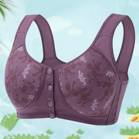 LLYWEY Full-Coverage Sports Bras for Women on Sale Women s Bras Ladies Full Coverage Bra Style-1449 Women s Plus Multiway Bra Feature Adult Female Push up Sports Bras Purples 44B