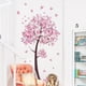 thumbnail image 3 of sweethay Pegatinas de pared de árbol de flores rosas, Mural de estilo moderno para niñas y mujeres, papel tapiz de PVC para sala de estar, decoración Decoración del hogar sweethay HA074970-00, 3 of 6