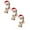 Khaki(3PCS), variant on Christmas Table Figurines,Shaking Leg Wooden Man,Christmas Ornament,Christmas Sitting Santa Snowman Doll,Wooden Figure with Spring Legs,Little Wooden Man with Spring Legs,Shaking Wooden Buddy(1Pcs)