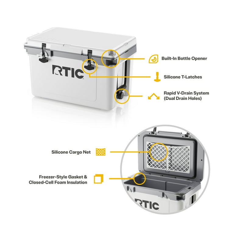 RTIC Ultra-Light 32 Quart Insulated Cooler, Ideal for Camping