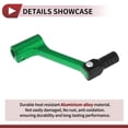 thumbnail image 4 of Folding Motorcycle Gear Shifter Lever for Bosuer Cheetah Aluminum Alloy Pedal Shift Lever Arm Green Lever Black Head, 4 of 6