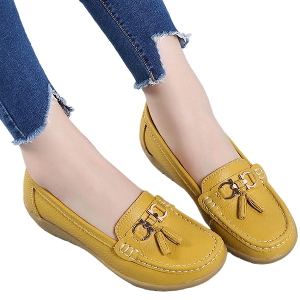 Zapatos Vestir Mocasines Elegantes Planos Negocios Ligeros para Mujer