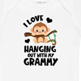 thumbnail image 4 of Inktastic Monkey I Love Hanging out with My Grammy Boys or Girls Baby Bodysuit, 4 of 5