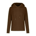 thumbnail image 3 of Chbgutlmr Hoodies for Women Drawstring Loose Fitting Comfy Fall Basic Athletic Pullover Tops with Pockets, 3 of 5