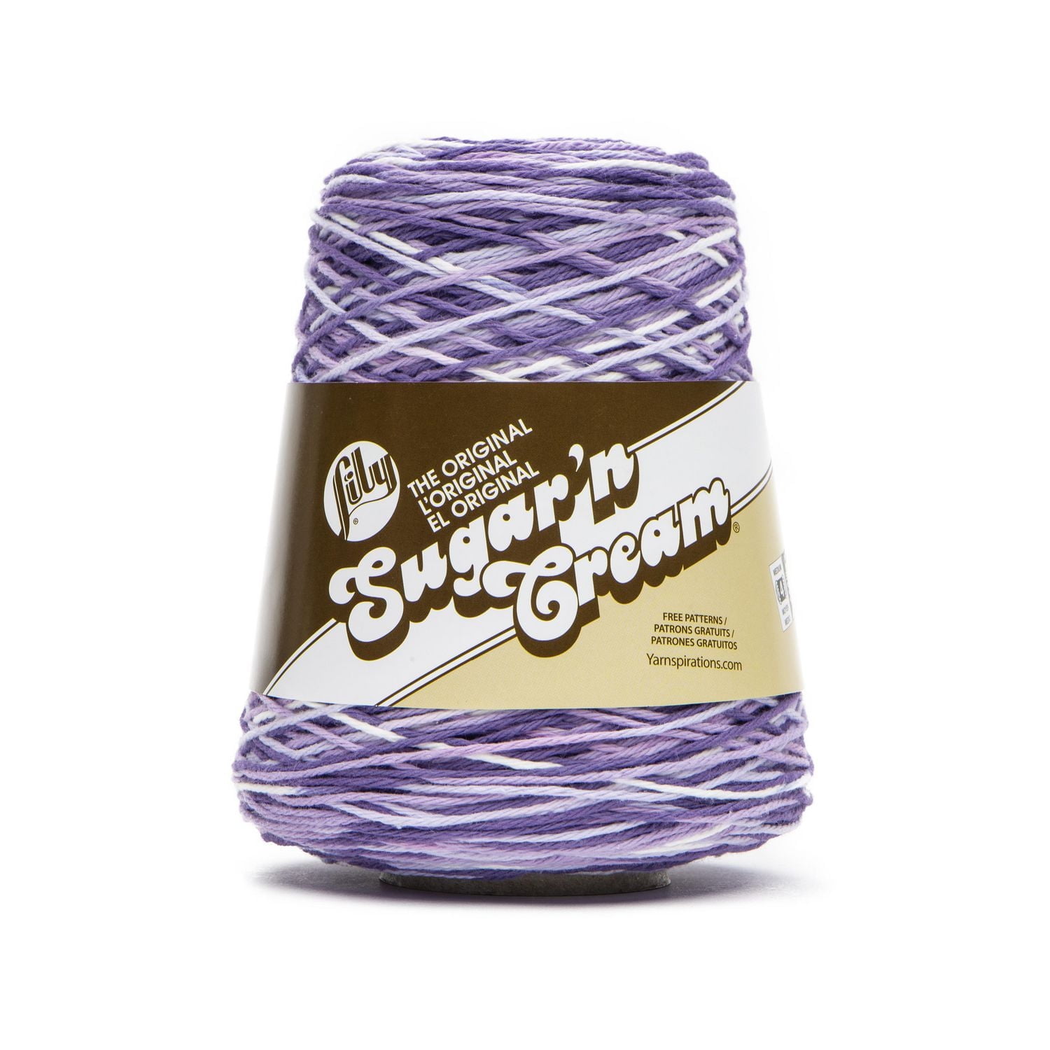Fil de coton peigné Lily Sugar N Cream® Cones™ n° 4 (moyen), 400 g, 674 yards