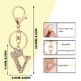 thumbnail image 5 of Fashion Diamond Encrusted Metal Letter Jewelry Foreign Trade Alloy Flash Diamond 26 English Letter Keychains Bag Accessories, 5 of 6