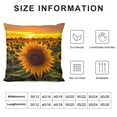 thumbnail image 5 of COMIO  Farm Sunflower Printed Decorative Throw Pillow Covers Pillow Cover for Sofa Couch Bed Car, 5 of 5
