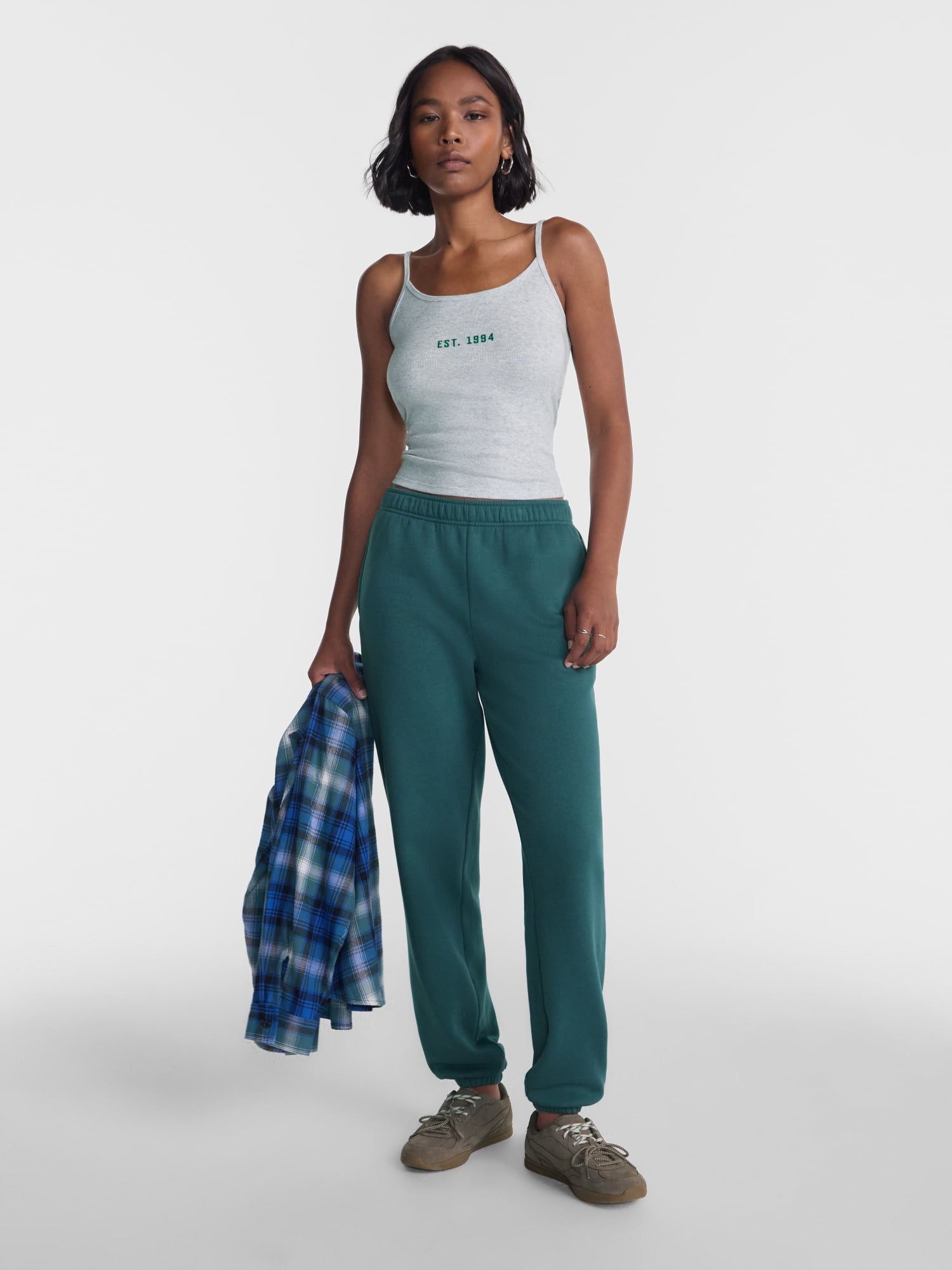 No Boundaries Fleece Joggers, 26.5", 28.5'', 30.5" Inseams, Women's & Women's Plus XXS-4X