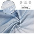 thumbnail image 4 of Blue Marble Shower Curtain, Navy Blue Mix White Ombre Modern Abstract Wave Luxury Bathroom Curtain Bathtub Home Decor Waterproof Fabric Machine Washable with 12 PCS Hooks,72" Wx72 L, 4 of 6