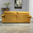 thumbnail image 5 of FFH 2-Seat Sectional Sofa Modular Deep Seat Sofa Couch, 84" Modern Loveseat Sofa for Living Room, Chenille Recliner, Spring Cushions, Solid Wood Frame, Easy Assembly for Small Spaces - Yellow, 5 of 7