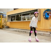 Yvolution Neon 2in1 Roller Skates Inline and Quad, Boys, Kids Skates, Size 3-6, Green and Black