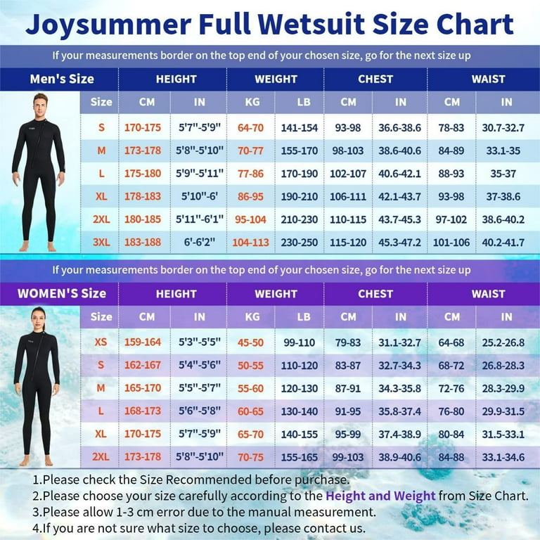 Aqualung Wetsuit Sizing Chart edu.svet.gob.gt