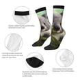 thumbnail image 3 of Picia Daisy Koala Print Athletic Socks for Men & Women – Cushioned Moisture-Wicking Crew Socks for Sports, Running, and Training, Soft & Breathable Size 5-11, 3 of 6