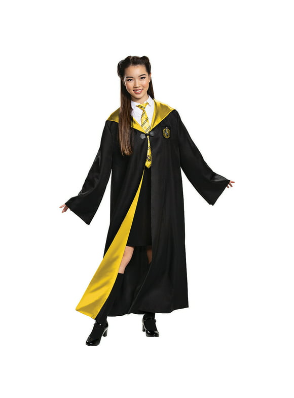Disguise Adult Harry Potter Hufflepuff Deluxe Robe Costume - Size Large/X Large