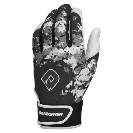 Black Baseball Glove - DeMarini Digi Camo II Youth Batting Gloves