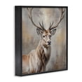 thumbnail image 2 of Stupell Industries Farmhouse Rustic Stag with Majestic Glance Black Framed Giclee Art, 12 x 12, by Susan Arnot, 2 of 8